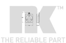 Sada brzdových destiček, kotoučová brzda NK 229931