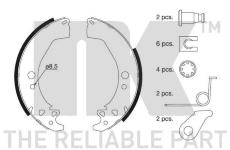 Sada brzdových čelistí, parkovací brzda NK 2737649