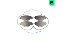 Sada brzdových destiček, kotoučová brzda OPTIMAL 82804