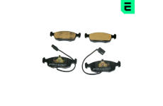 Sada brzdových destiček, kotoučová brzda OPTIMAL 9872