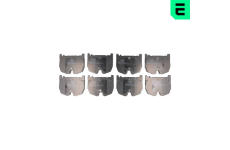 Sada brzdových destiček, kotoučová brzda OPTIMAL BP-12173