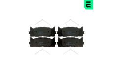 Sada brzdových destiček, kotoučová brzda OPTIMAL BP-12314