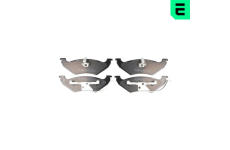 Sada brzdových destiček, kotoučová brzda OPTIMAL BP-12571