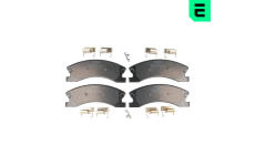 Sada brzdových destiček, kotoučová brzda OPTIMAL BP-12580
