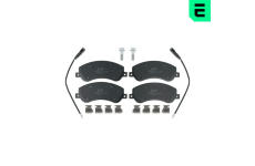 Sada brzdových destiček, kotoučová brzda OPTIMAL BP-12656