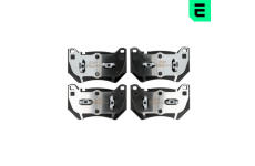 Sada brzdových destiček, kotoučová brzda OPTIMAL BP-12845