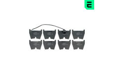 Sada brzdových destiček, kotoučová brzda OPTIMAL BP-12925