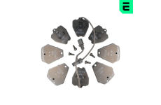 Sada brzdových destiček, kotoučová brzda OPTIMAL BP-50822