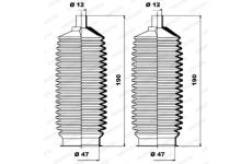 Manżeta riadenia - opravná sada MOOG K150039