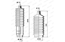 Manżeta riadenia - opravná sada MOOG K150047