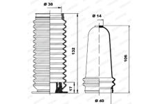 Manżeta riadenia - opravná sada MOOG K150048