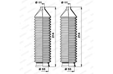 Manżeta riadenia - opravná sada MOOG K150167