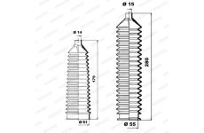 Manżeta riadenia - opravná sada MOOG K150174