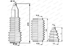 Manżeta riadenia - opravná sada MOOG K150214