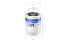 Olejový filtr UFI 23.108.01