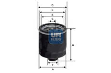 Hydraulický filtr, řízení UFI 23.592.00