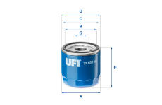 Olejový filter UFI 23.650.00