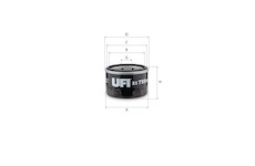 Olejový filtr UFI 23.759.00