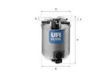 palivovy filtr UFI 24.025.01