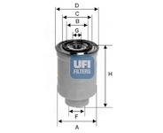 palivovy filtr UFI 24.119.00