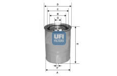 Palivový filter UFI 24.327.00