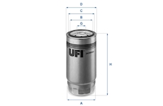 Palivový filtr UFI 24.344.00
