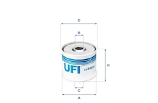 palivovy filtr UFI 24.360.01