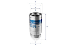 palivovy filtr UFI 24.379.01