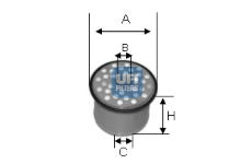 palivovy filtr UFI 24.390.00