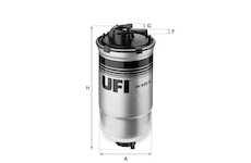 palivovy filtr UFI 24.428.00