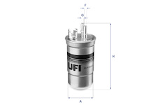 palivovy filtr UFI 24.433.00
