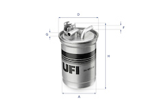 palivovy filtr UFI 24.451.00