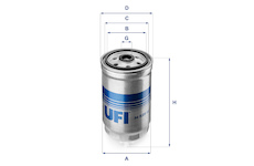 palivovy filtr UFI 24.529.00