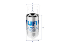 Palivový filtr UFI 24.H2O.04