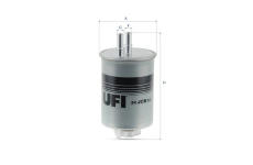 Palivový filtr UFI 24.JCB.02