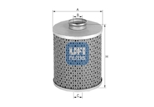 Hydraulický filtr, řízení UFI 25.427.00