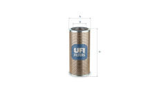 Filtr, pracovní hydraulika UFI 25.706.00
