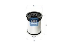 palivovy filtr UFI 26.019.01