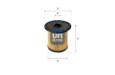 Palivový filtr UFI 26.690.00