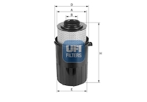 Vzduchový filtr UFI 27.231.00
