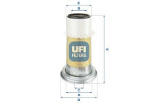 Vzduchový filtr UFI 27.531.00