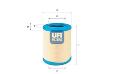 Vzduchový filtr UFI 27.606.00