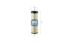 Filtr - sekundární vzduch UFI 27.B30.00