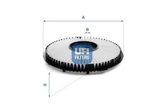 Vzduchový filtr UFI 27.E44.00