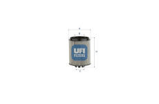 Filtr, pracovní hydraulika UFI 29.012.00