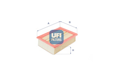 Vzduchový filtr UFI 30.066.00