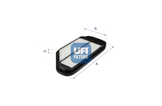 Vzduchový filtr UFI 30.701.00