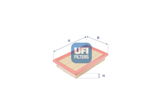 Vzduchový filtr UFI 30.966.00