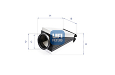 Vzduchový filtr UFI 30.B87.00