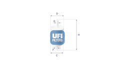Palivový filtr UFI 31.010.00